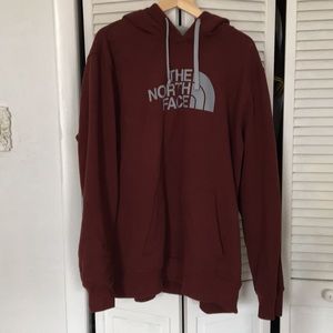 The north face maroon hoodie